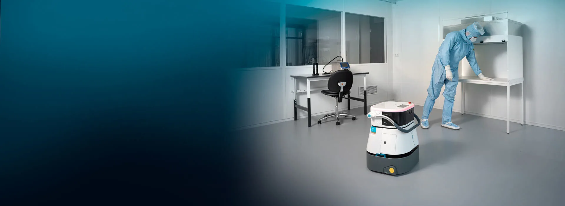 safe-t-bot 45 | robotic for cleanroom environment
